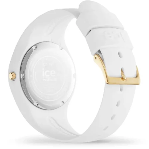 Montre Femme M ICE WATCH FLOWER TURQUOISE LEAVES Silicone Blanc