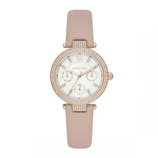 Montre Femme Michael Kors cuir rose poudré