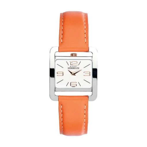 montre femme MICHEL HERBELIN V AVENUE cuir marron 17137TR11MD