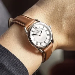 Montre Femme MICHEL HERBELIN EQUINOXE Cuir Marron 17497AP08GD