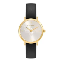 Montre Femme OLIVIA BURTON SIGNATURE Cuir Noir