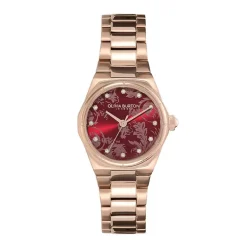 Montre Femme OLIVIA BURTON MINI HEXA CANNEBERGE Acier Doré Rose