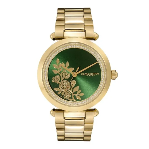 Montre Femme OLIVIA BURTON SPORTS FLORALE Acier Doré