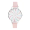 Montre femme OLIVIA BURTON Candy Shop cuir rose