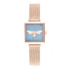 montre femme olivia burton Charme Abeille acier doré rose
