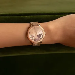 Montre Femme OLIVIA BURTON Signature Acier Doré Rose 24000207