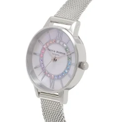 Montre femme olivia burton Wonderland acier argenté