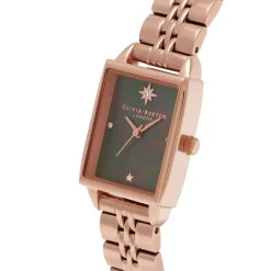 montre femme olivia burton Northern Light acier doré roe