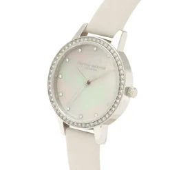 montre femme olivia burton Classics flirte cuir rose poudré