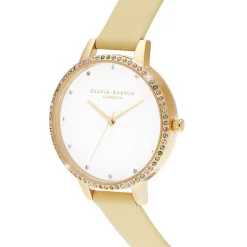 Montre Femme Olivia Burton Soleil Cuir Jaune