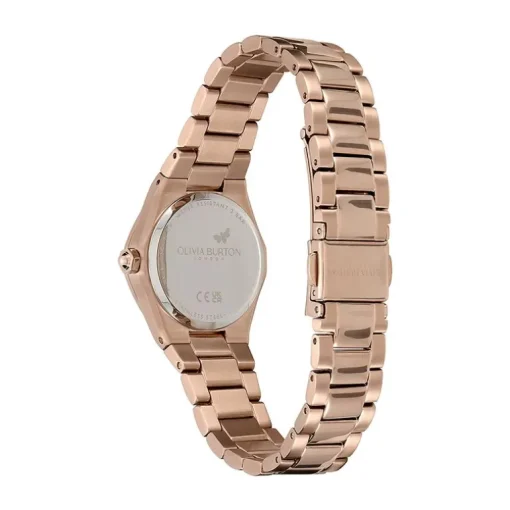 Montre Femme OLIVIA BURTON MINI HEXA CANNEBERGE Acier Doré Rose