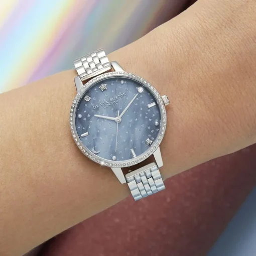 Montre Femme OLIVIA BURTON NIGHT SKY Acier Argenté