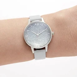 Montre Femme Olivia Burton magie des vagues Cuir Gris