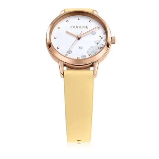 Montre Femme OUI&ME Cuir Jaune ME010377