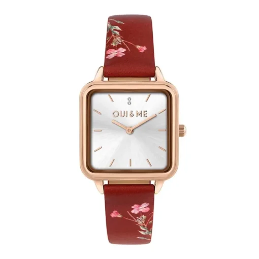 Montre Femme OUI&ME Harmonie Cuir rouge ME010384