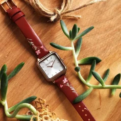 Montre Femme OUI&ME Harmonie Cuir rouge ME010384