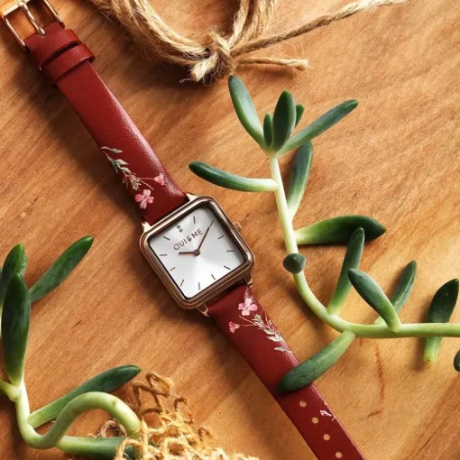 Montre Femme OUI&ME Harmonie Cuir rouge ME010384