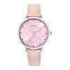 Montre Femme PIERRE LANNIER TALLIA Argenté Cadran Rose Bracelet Cuir Rose 062K655