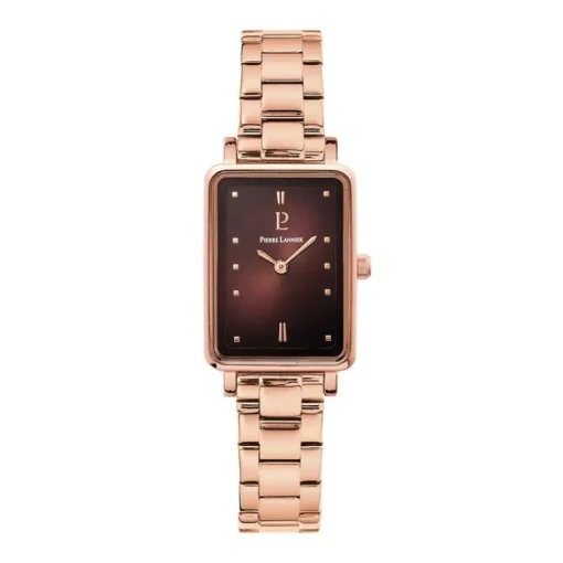 Montre Femme PIERRE LANNIER ARIANE Doré-rose Cadran Chocolat Bracelet Acier Doré-rose 052J988