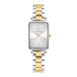 Montre Femme PIERRE LANNIER ARIANE Cadran Argenté Bracelet Acier Bicolore 052J621