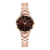 Montre Femme PIERRE LANNIER MULTIPLES Doré-rose Cadran Chocolat Bracelet Acier Doré-rose 14 MM 012P988
