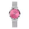 Montre Femme PIERRE LANNIER MULTIPLES Argenté Cadran Rose Bracelet Acier milanais Argenté 14 MM 009M651
