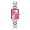 Montre Femme PIERRE LANNIER ARIANE Argenté Cadran Rose Bracelet Acier Argenté 12 MM 005P651