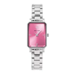 Montre Femme PIERRE LANNIER ARIANE Argenté Cadran Rose Bracelet Acier Argenté 12 MM 005P651