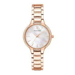 Montre Femme PIERRE LANNIER JOY BLANC Acier Doré Rose