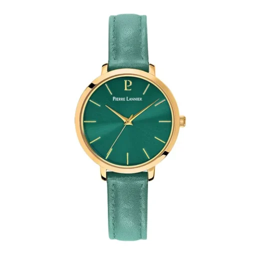 Montre Femme PIERRE LANNIER CHOUQUETTE Cuir Vert