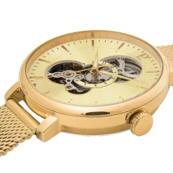 Montre Femme PIERRE LANNIER MELODIE Cadran Doré Bracelet Acier milanais Doré 349A502