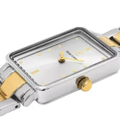 Montre Femme PIERRE LANNIER ARIANE Cadran Argenté Bracelet Acier Bicolore 052J621