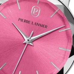 Montre Femme PIERRE LANNIER MULTIPLES Argenté Cadran Rose Bracelet Acier milanais Argenté 14 MM 009M651
