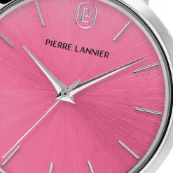 Montre Femme PIERRE LANNIER CHOUQUETTE Argenté Cadran Rose Bracelet Acier Argenté 078J659
