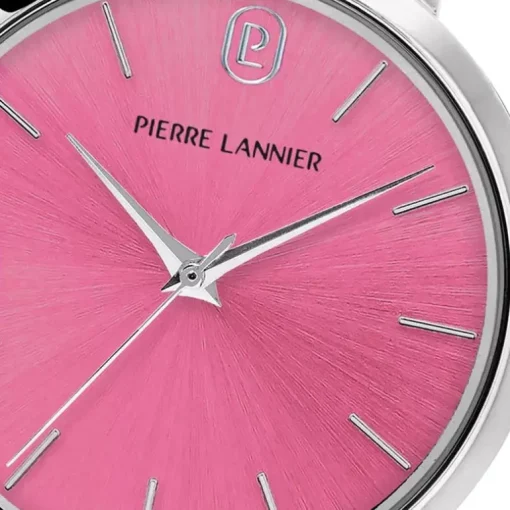 Montre Femme PIERRE LANNIER CHOUQUETTE Argenté Cadran Rose Bracelet Acier Argenté 078J659