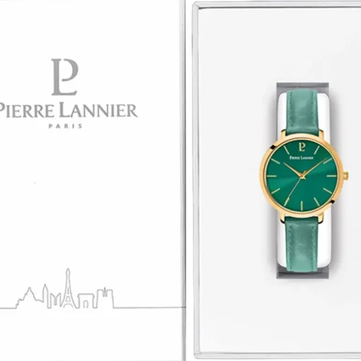 Montre Femme PIERRE LANNIER CHOUQUETTE Cuir Vert