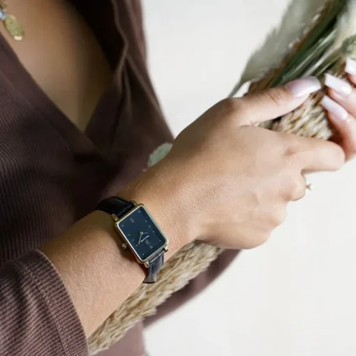 Montre Femme PIERRE LANNIER ARIANE Cuir Noir