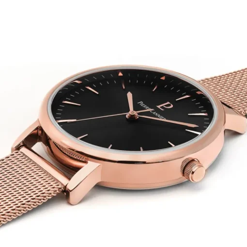 montre femme pierre lannier SYMPHONY acier doré rose
