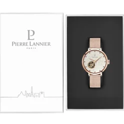 Montre femme Pierre Lannier EOLIA Automatique Acier Doré Rose
