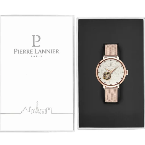 Montre femme Pierre Lannier EOLIA Automatique Acier Doré Rose