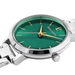 Montre Femme PIERRE LANNIER CHOUQUETTE Argenté Cadran Vert Bracelet Acier Argenté 078J691
