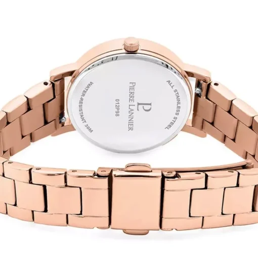 Montre Femme PIERRE LANNIER MULTIPLES Doré-rose Cadran Chocolat Bracelet Acier Doré-rose 14 MM 012P988