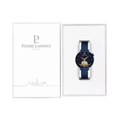 Montre Femme PIERRE LANNIER AUSTRALE Bleu Cadran Bleu Bracelet Acier milanais Bleu 148H866
