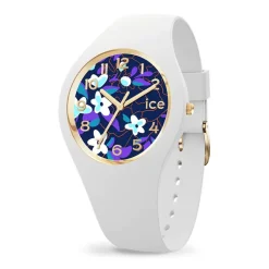 Montre Femme S ICE WATCH FLOWER DIGITAL PURPLE Silicone Blanc