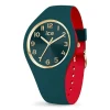 Montre Femme S ICE WATCH LOULOU VERDIGRIS Silicone Bleu et Rouge