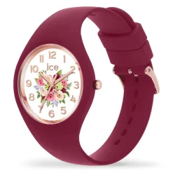 Montre Femme S ICE WATCH FLOWER ANEMONE BOUQUET Silicone Rouge