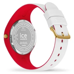 Montre Femme S ICE WATCH LOULOU WHITE GOLD CHIC Silicone Blanc et Rouge