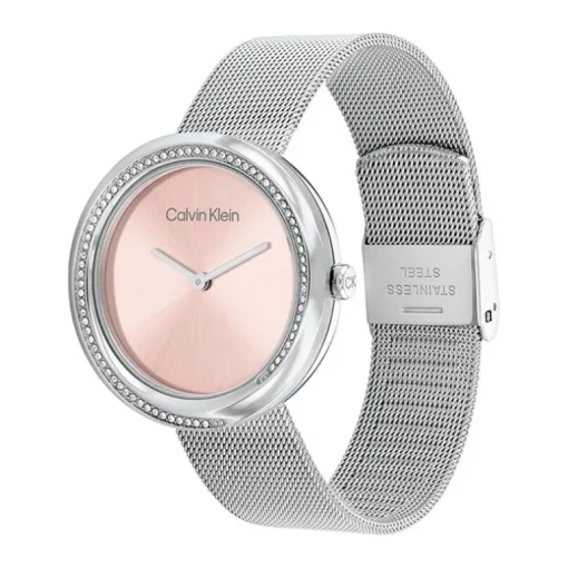 Montre Femme SCULPTURAL CALVIN KLEIN acier argenté 25200149