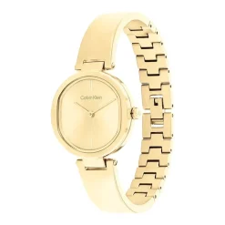 montre femme Sculptural Calvin Klein acier doré 25200309