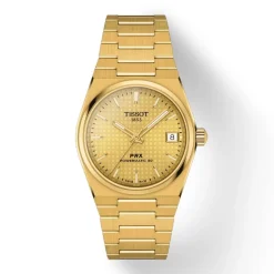 Montre femme Tissot PRX Powermatic 80 35mm acier doré T1372073302100
